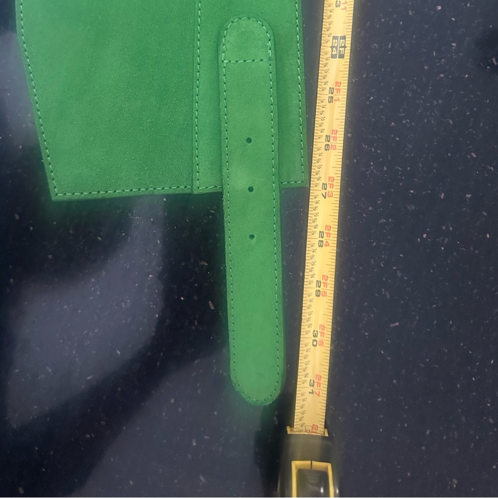 Green suede belt - Picture 5 of 6